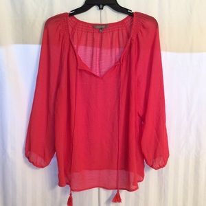 Large Daisy Fuentes Peasant Top